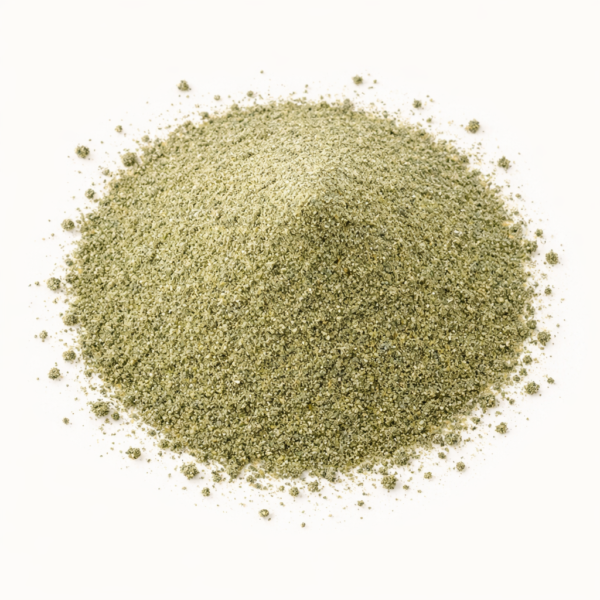 El romero molido se obtiene de las hojas secas de Rosmarinus officinalis, finamente trituradas para liberar su aroma característico. Su sabor intenso y ligeramente amargo aporta un toque mediterráneo auténtico, muy apreciado en la cocina tradicional y gourmet. Es ideal para platos de carne, aves, pescados, guisos, salsas y panadería. También puede incorporarse en infusiones y tisanas, donde libera su aroma herbal y propiedades naturales, ayudando a la digestión y aportando sensación de bienestar.
