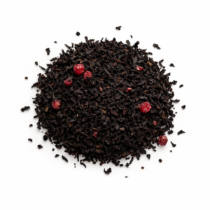 Té negro arándanos a granel El Té de Arándanos es una infusión afrutada que combina té de Camellia sinensis con arándano rojo deshidratado, dando lugar a una bebida equilibrada, aromática y con un sabor ligeramente ácido y refrescante. Este tipo de té es muy valorado por quienes buscan una alternativa diferente a los tés clásicos, incorporando un perfil más suave y frutal sin perder el carácter del té. Su contenido natural en cafeína lo convierte en una opción ideal para aportar energía moderada a lo largo del día. Gracias a su formato a granel, puedes ajustar la cantidad, mantener la frescura del producto y disfrutar de una infusión natural con mayor calidad y menor impacto ambiental.
