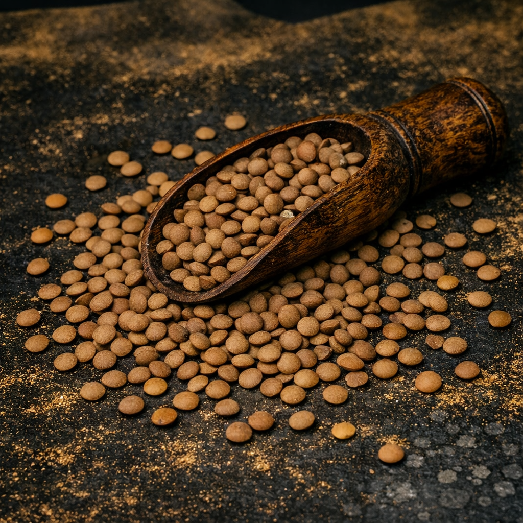 Lenteja Pardina a granel Legumbre tradicional rica en proteína y fibra para recetas llenas de sabor