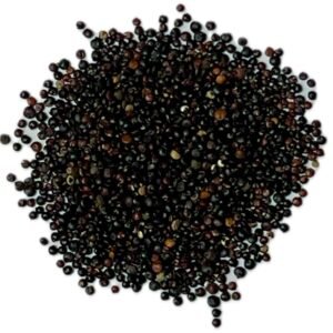 Rico en Proteínas y Fibra. La quinoa negra ecológica tiene sabor más intenso y textura firme. Mantiene su forma tras la cocción. Rica en proteínas vegetales y fibra. Ideal para ensaladas, bowls y guarniciones. Un pseudocereal gourmet, nutritivo y versátil.