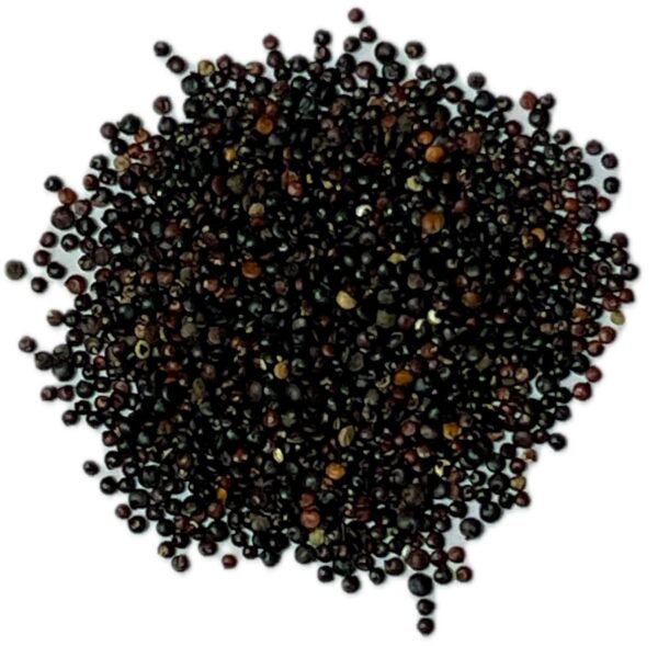 Rico en Proteínas y Fibra. La quinoa negra ecológica tiene sabor más intenso y textura firme. Mantiene su forma tras la cocción. Rica en proteínas vegetales y fibra. Ideal para ensaladas, bowls y guarniciones. Un pseudocereal gourmet, nutritivo y versátil.