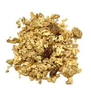 El equilibrio perfecto entre cereal integral, dulzor natural y textura crujiente. Mezcla ecológica crujiente. Cereales integrales (72,5%). Con pasas, coco y semillas. Sabor suave con toque de miel y vainilla. Ideal para desayunos energéticos.