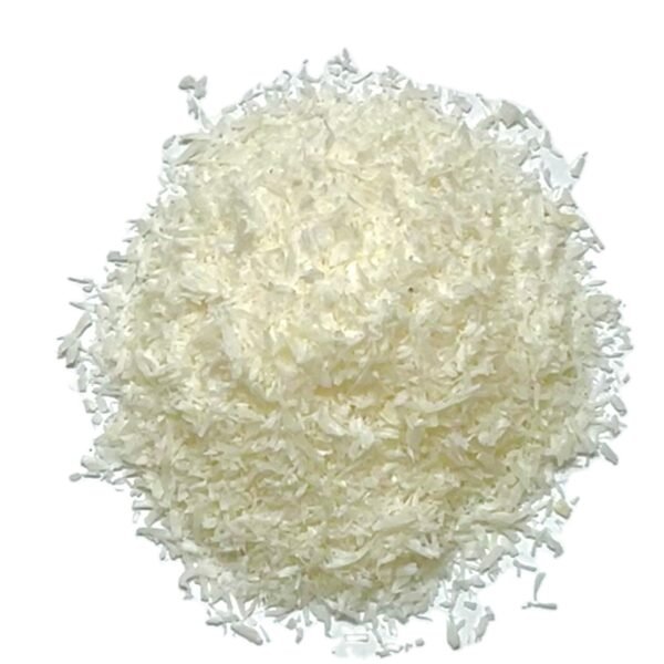 Aroma tropical y textura delicada. Coco natural rallado y desecado. Sabor tropical intenso y aroma característico. Rico en fibra y minerales. Ideal para repostería y cocina creativa.