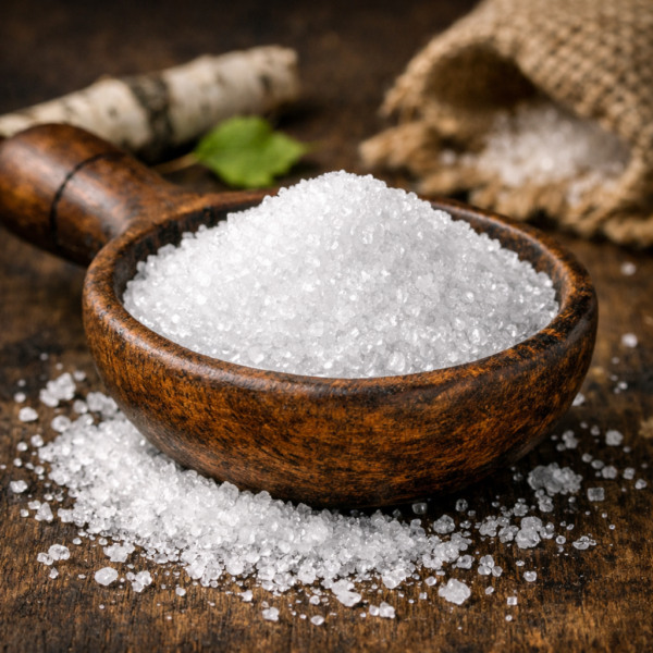 El xilitol ecológico, o azúcar de abedul, comenzó a utilizarse en Finlandia durante la Segunda Guerra Mundial como sustituto del azúcar tradicional ante la escasez de suministros. Tras un periodo de menor uso, su consumo ha resurgido gracias a sus excelentes propiedades nutricionales y saludables. Este endulzante natural tiene un índice glucémico de solo 7, unas diez veces menor que el del azúcar común, lo que lo convierte en una opción ideal para dietas de adelgazamiento y personas diabéticas, ya que sus efectos sobre los niveles de insulina son prácticamente nulos. Además, se ha demostrado que no causa caries, lo que lo hace especialmente beneficioso para el cuidado dental y el consumo familiar. En La Despensa del Granel seleccionamos productos artesanales y ecológicos, alejados de la producción masiva. Todos nuestros envases son 100 % compostables y biodegradables, reafirmando nuestro compromiso con el medio ambiente y el consumo responsable.