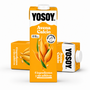 Bebida vegetal sin azúcar y fuente de calcio natural La bebida vegetal YOSOY Avena Calcio combina el sabor suave de la avena con un aporte extra de calcio natural, perfecta para quienes buscan una alternativa saludable y equilibrada a la leche tradicional. Elaborada con solo 4 ingredientes y sin aditivos, esta bebida es 0% azúcar añadido, sin gluten y apta para veganos. Su textura cremosa y su receta mejorada la hacen ideal para café, cereales, batidos o repostería. Fabricada en España con compromiso sostenible y envase reciclable.
